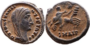 Ancient Roman coin of Constantine I - Hand of God - Very nice for the type - Picture 1 of 1