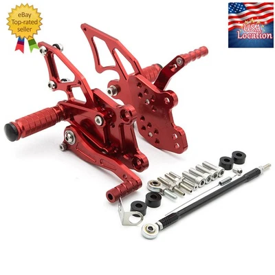 Juego de estriberas elevadas ajustables para Kawasaki Ninja 300 Ninja 250 2013-2017 Foto 1 de 4