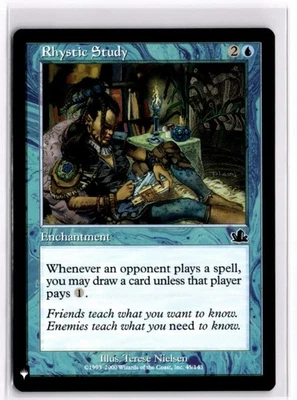 Rhystic Study  The List PCY-45 LP x1 MTG Magic: the Gathering - Image 1 of 2