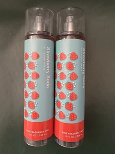 Bath & Body Works Menge 2 Flaschen Erdbeere Soda Duft Nebel Spray 8 Oz. - Bild 1 von 1