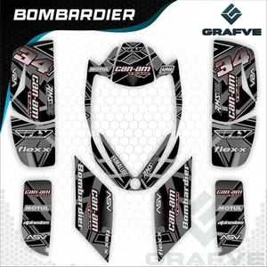 Canam Bombardier 650 DS650 kit Graphics Custom Decals Stickers Atv Quad Can-Am - Bild 1 von 1