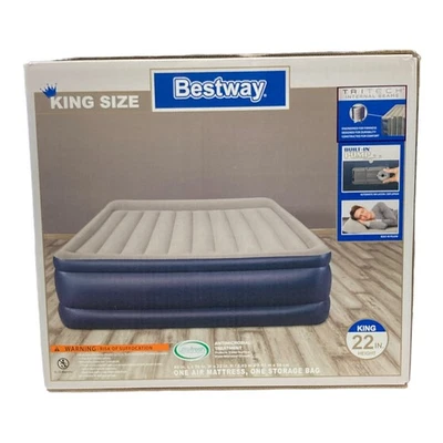 Bestway Tritech Air Mattress King 22" with Built-in Pump - Image 1 of 2