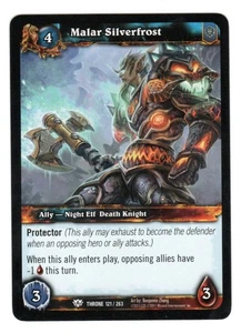 2011 World Of Warcraft WoW TCG - Malar Silverfrost - Throne Of The Tides 121/263 - Picture 1 of 2