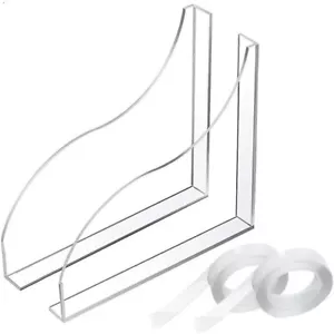 2 Pcs Bathroom Shower Splash Guard for Tub Bathtub Water Guards Shower Water - Picture 1 of 5