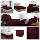 Wine Solid All Australian Sizes Select Item  Sheets Duvet Cover Fitted Flat