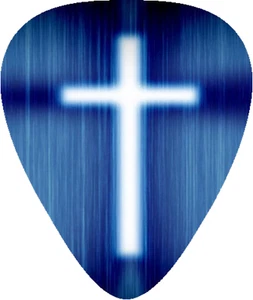 10 X CROSS JESUS RELIGION ~ GUITAR PICKS, Genuine Celluloid Guitar Picks - Picture 1 of 1