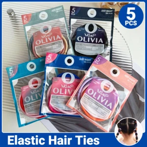 5Pcs Women Girls Hair Bands Ties Rope Rings Elastic Hairband Ponytail Holder AU - Picture 1 of 29