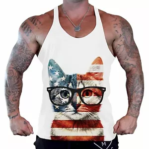 T-shirt smanicata comoda imbracatura sottile sport fitness allenamento gilet cotone - Foto 1 di 8