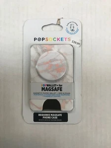 PopSockets Popwallet+ Cell Phone Wallet & Grip Stand - rose gold lutz marble - Picture 1 of 2