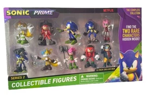 Paquete de 12 figuras de acción de lujo Sonic Prime Series 2 The Complete Collection ¡RARO! - Imagen 1 de 7