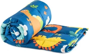NEW Sivio Weighted Blanket 7 lbs 41 x 60 inches Soft Heavy Kids Blue Dinosaur - Picture 1 of 3
