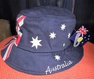 HAT FLOPPY AUSTRALIAN AUSSIE FLAG + FREE.BANDANA. - Picture 1 of 2