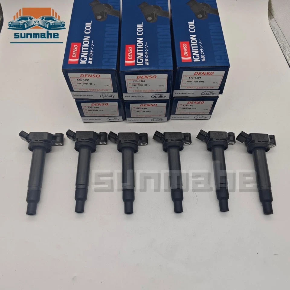 6PCS DENSO Ignition Coils For 1999-2010 Toyota & Lexus 3.0L 3.3L 90919-02234 Foto 1 de 4