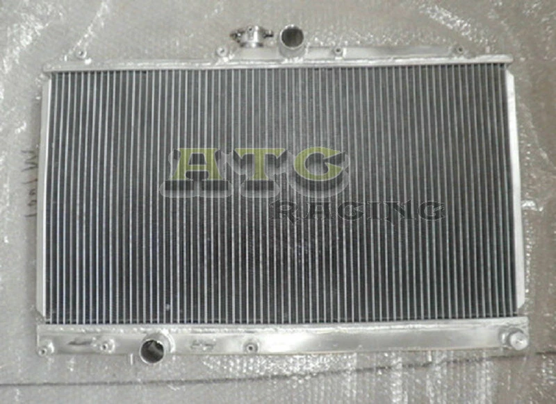 52MM 2 Row Alu Radiator For 01-07 Mitsubishi Lancer EVO 7/8/9 MT 06 05 04 03 02 - Image 1 of 4