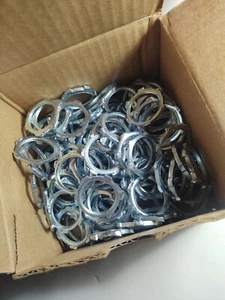 O-Z/Gedney 1-75S 3/4" Threaded Conduit Locknuts Zinc Plated New Box of 100 - Picture 1 of 2