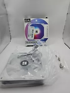 Ventilador Thermalright 140mm -- Ventilador TL-C14CW-S RGB Blanco Nuevo Caja Abierta Inspeccionado - Imagen 1 de 3