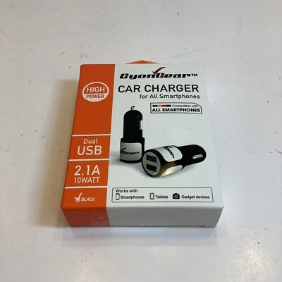 Cellet Universal High Powered 10Watt / 2.1A Dual USB iPhone Android Car Charger - Image 1 of 2