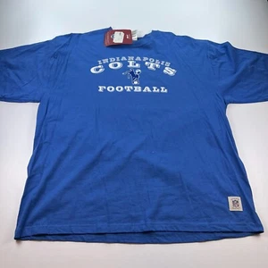 NEW Reebok Indianapolis Colts Shirt Mens 2XL XXL Blue Crew Neck Cotton NFL - Picture 1 of 8