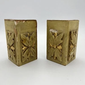 Antico intaglio ad angolo decorativo in legno vecchio fregio stile Veneziano - Imagen 1 de 8