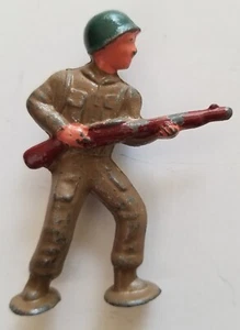 BARCLAY Dimestore RARE Lead Toy Soldier "MIDI" #B267 ADVANCING Manoil - Picture 1 of 5
