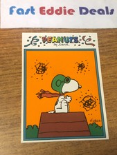 1991 PEANUTS TRADING CARD SNOOPY THE FLYING ACE CARD 29 VS THE RED BARON