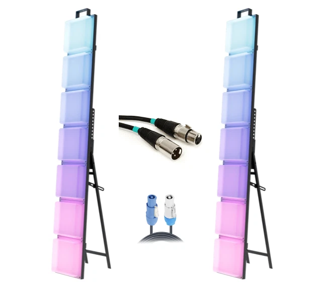 2x Blizzard Lighting InfiniPix™ Spektros + 25' Powercon link & DMX Cable - Image 1 of 4