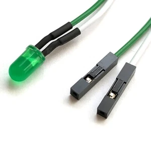  Power LED Anschluss Leuchtdiode grüne Leuchte Frontpanel grün Computer PC Case - Bild 1 von 1