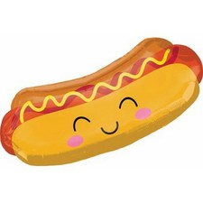 Anagram Smiling Hot Dog Supershape Foil Balloon (SG16940)