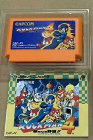  Megaman 4 Rockman 4 Japanese Version NES Nintendo Family Computer Famicom BOX