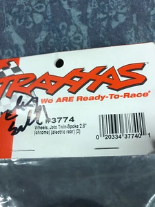 Traxxas 3774 Rear Twin Spoke 2.8" Chrome Wheels (2):Electric - Picture 1 of 3