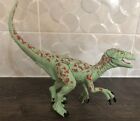 Vintage Toy Velociraptor Dinosaur Made in China Plastic Model Figure Retro Green