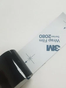 2" Wide x 5FT 3M 2080 Gloss Black Chrome Trim Delete Vinyl Car Window Wrap Roll  - Bild 1 von 3