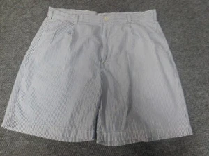 Jos A Bank Mens shorts 38 blue striped chino - Picture 1 of 11