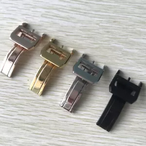Hebilla de cierre plegable de despliegue de 18 mm para reloj de goma IWC correa de correa - Imagen 1 de 10