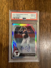 2021 Panini Prizm Draft Picks Cal Conley Silver Auto  PSA 10