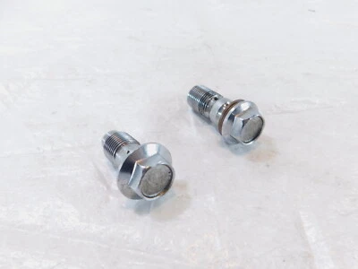 Yamaha Virago 700 750 1000 11000 Engine Motor Oil Pipe Line Hollow Banjo Bolts - Image 1 of 4