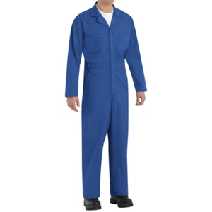 Red Kap CT10EB TWILL ACTION BACK COVERALL W/ CHEST POCKETS ELECTRIC BLUE SIZE 62 - Picture 1 of 3