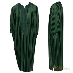 Original Moroccan Men Thobe Jubba Kandora Djellaba Gandouras - Picture 1 of 3