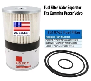 Separador de agua con filtro de combustible FS19765 para Cummins Paccar Mack Volvo Detroit diésel - Imagen 1 de 4