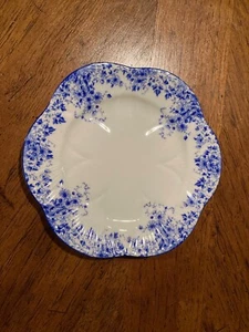 DAINTY BLUE BY SHELLEY 6" BREAD PLATE - Picture 1 of 2