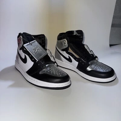 Tênis Nike Air Jordan 1 High Retro OG Silver Toe Feminino Tamanho 6 NOVO - Imagem 1 de 4