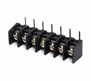 5pc PCB Barrier Terminal Block T34-BO14-07 7P 0.374" 9.5mm 20A 300V UL DECA - Picture 1 of 5