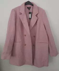 Newlook Blair Boucle Blazer. Size - 16. Colour - Pale Pink. - Picture 1 of 4