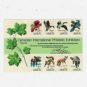 S#1757,CAPEX-Wildlife sharing Canada-U.S. border-Block of 8(13c)stamps-1978-MNH - Picture 1 of 1