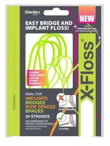 Piksters X Floss Dental Floss, Green 30 Pack, FREE POSTAGE - Picture 1 of 2