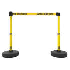 BANNER STAKES PL4285 PLUS Barrier Set X2,Cutn-Do Not Entr,PK2 53XW03