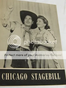 1943 Chicago Stagebill Playbill OKLAHOMA John Raitt,etc.   - Picture 1 of 1