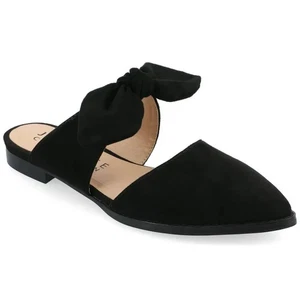 Journee Collection Telulah spitze Damen-Flats schmale Weite, schwarz Größe 8,5 W - Bild 1 von 5