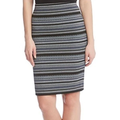 Saia elástica listrada jacquard KAREN KANE tamanho GG - Imagem 1 de 4