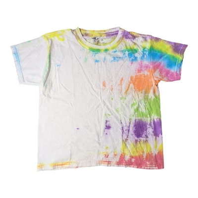 Camiseta Tie Dye Niños - Pequeña Juvenil - Gildan - Usada Buen Estado Foto 1 de 4